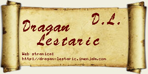 Dragan Leštarić vizit kartica